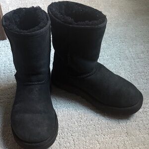 UGG Black Shearling Lined Boots